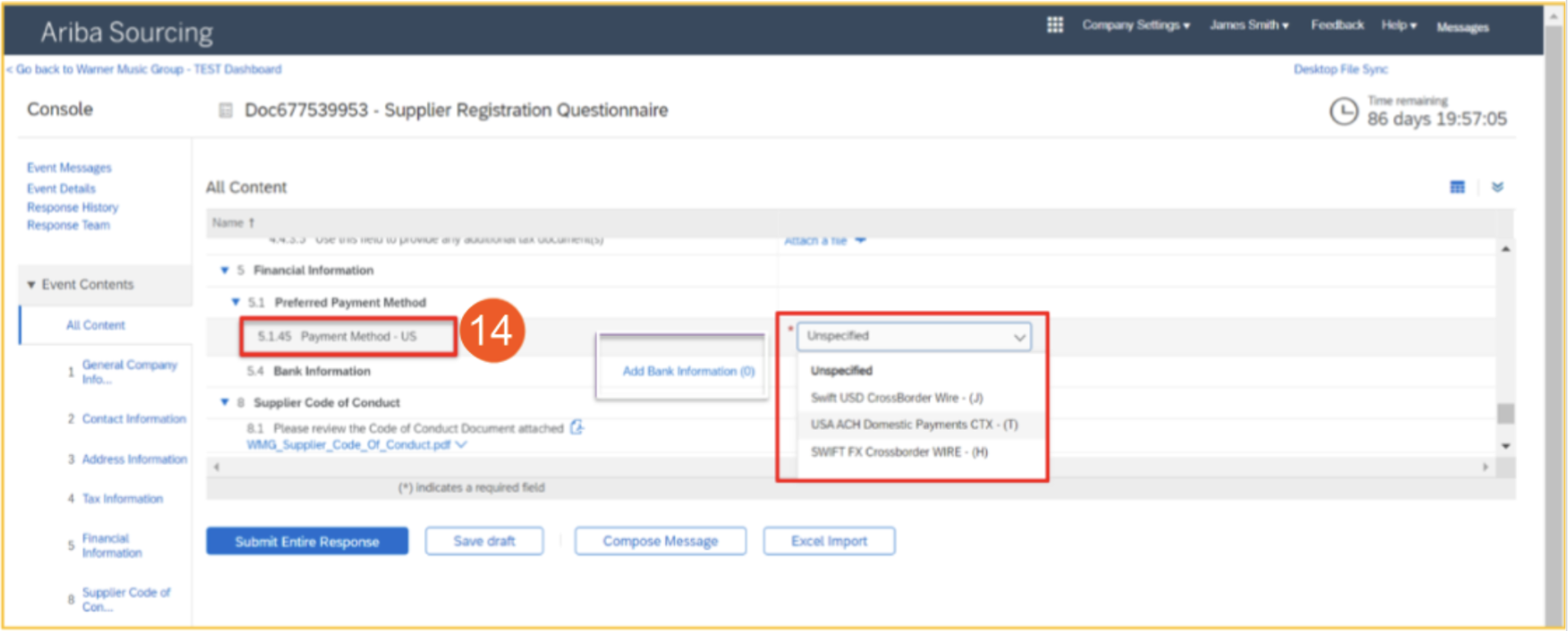 SAP Ariba Step 14