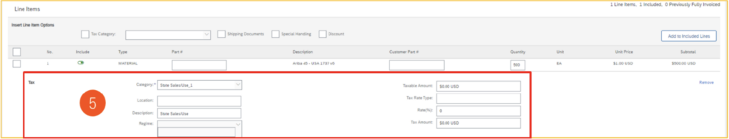 Invoice Submission Process Option 1: Step 5